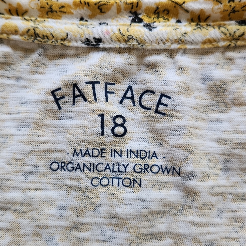 Fat Face Women's Cotton Floral T-Shirt Size 18 - Picture 4 of 12
